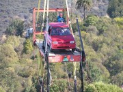 photo of Stunt Crew conducting car bungee stunt